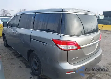 2011 Nissan Quest S from USA, damaged, VIN JN8AE2KP2B9010608